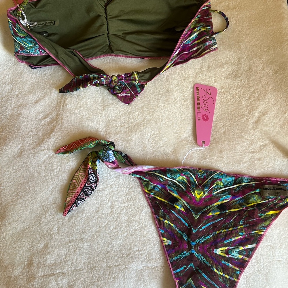 Brand-new two piece medium swimsuit multiple colors
